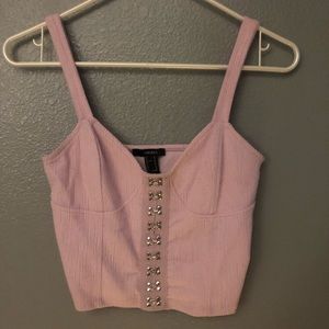 Corset style crop top